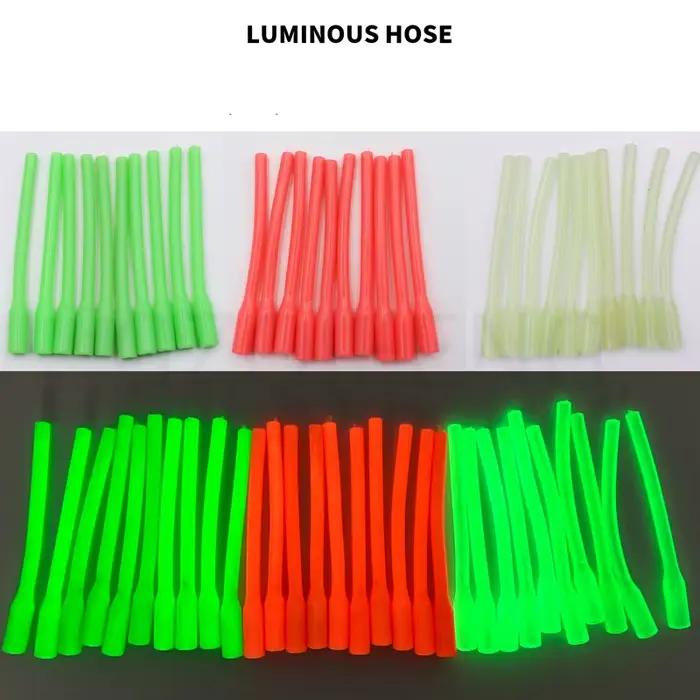 Tube lumineux anti-morsure pour pêche en mer - 10 pièces de 7,5cm contre l'emmêlement des bas de ligne