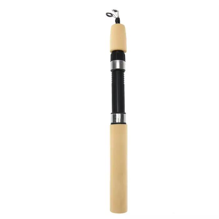Canne pêche glace portable 60/80/100cm carbone léger, poignée confortable pour carpe, équipement pesca rivière
