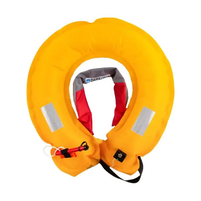 Gilet de sauvetage gonflable manuel pêche et bateau avec poche ceinture flottabilité