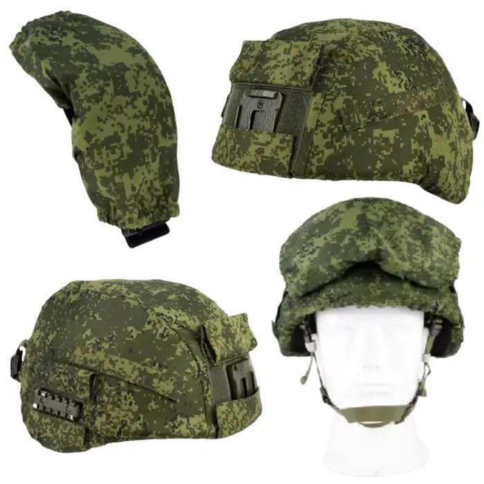 Housse de casque et étui lunettes camouflage EMR/MOX pour pêche - Accessoire de rangement russe 6B47