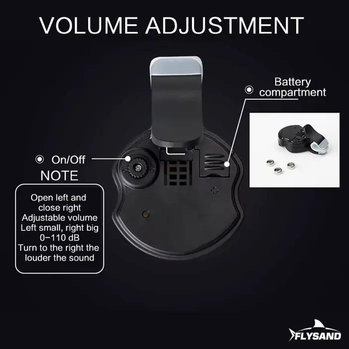 Alarme électronique FLYSAND capteur morsure poisson - indicateur sensible alerte sonore accessoires pêche