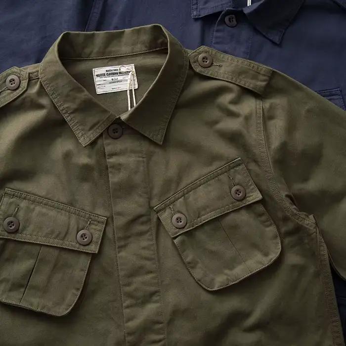 Veste vintage américaine TCU multi-poches - 100% coton pêche printemps automne - Workwear chasse