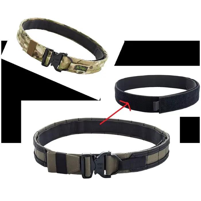 Ceinture tactique double couche 1.5 pouces fighter belt - Équipement pêche chasse MOLLE nouveau