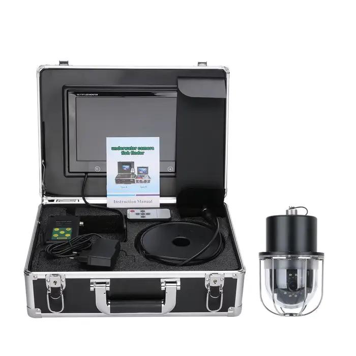 Caméra sous-marine pêche 9 pouces DVR IP68 20 LEDs rotative 360° détecteur poissons 20m/50m/100m