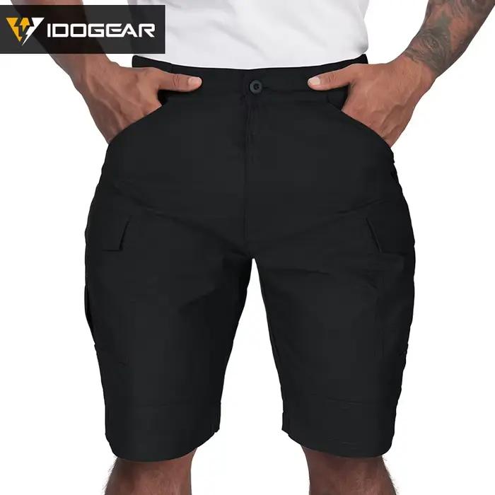 Short tactique pêche IDOGEAR homme séchage rapide multi-poches stretch randonnée vélo été
