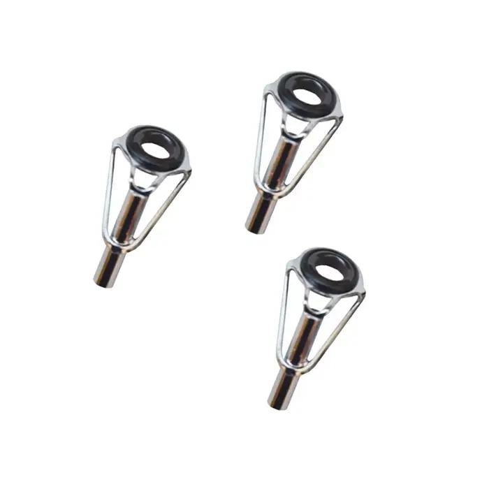 Kit de réparation pour canne à pêche avec anneaux guides en acier inoxydable 1.6mm à 3.8mm,