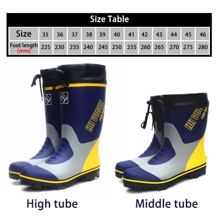 Bottes de pêche tendance avec semelle à crampons en acier pour pluie, chasse et randonnée