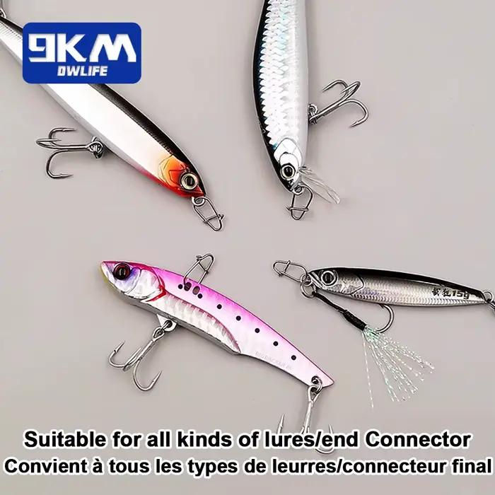 50 à 200 mousquetons pêche rapides pour leurres crankbaits et connecteurs leurres mer