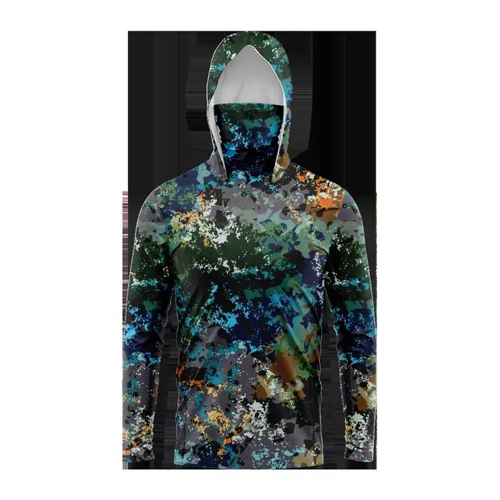 Chemise de pêche homme manches longues UV protection t-shirt technique vêtement pêcheur durable