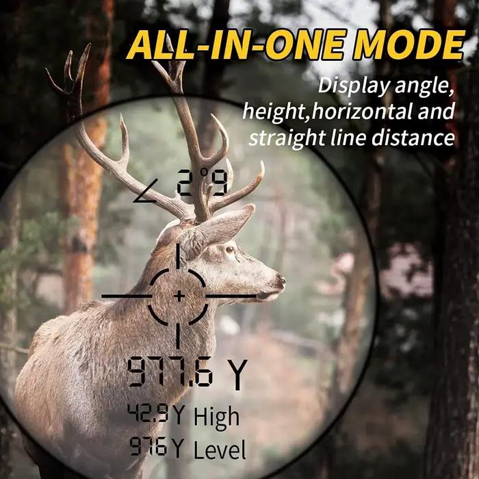 Télémètre laser REVASRI 8x avec jumelle - Mesure distance, angle, vitesse pour chasse et pêche