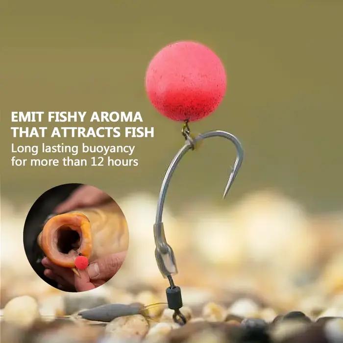 80 boules pop-up saveur poissonnée 12mm - appâts protéines végétales animales pour grosses carpes silures