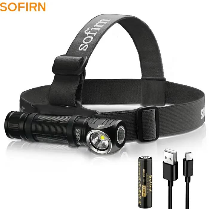 Sofirn HS40 lampe frontale rechargeable USB C LED SST40 2000lm super lumineuse pêche