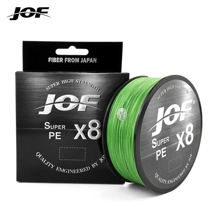 Ligne de pêche JOF 8 brins multifilament 15-100LB pour carpe, 150 à 500 mètres