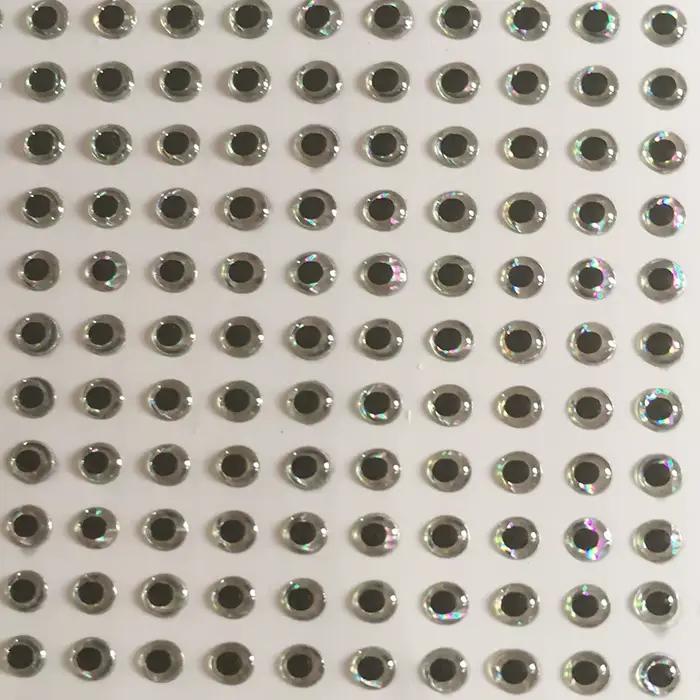 Yeux 3D XIDIAOYU 300 pièces pour leurres - Accessoires de customisation argent/rouge 3mm à 6mm