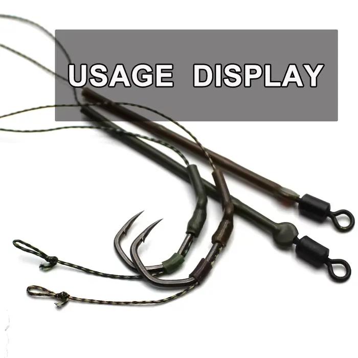 Ligne de pêche à la carpe 20m, tressée, camo brown/weedy green, résistance 15-25LB, pour lac, rivière, réservoir, pêche de précision