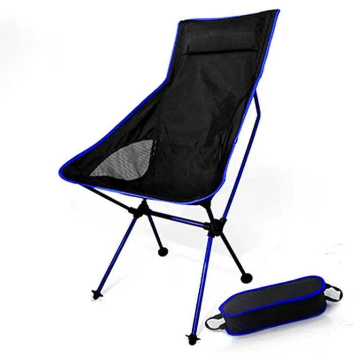 Fauteuil pliant léger pêche camping avec dossier pour jardin barbecue et randonnée