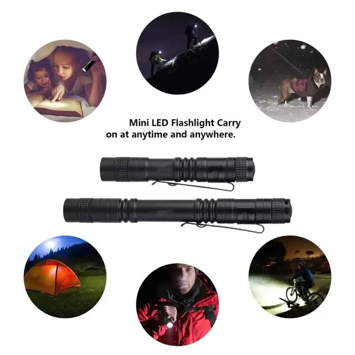 Lampe de poche LED portable étanche mini pour camping randonnée dépannage voiture urgence maison