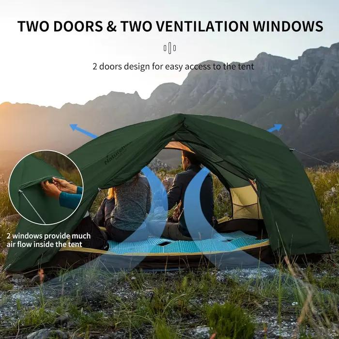 Tente ultralégère imperméable 2 personnes 4 saisons randonnée pêche Naturehike Star-River