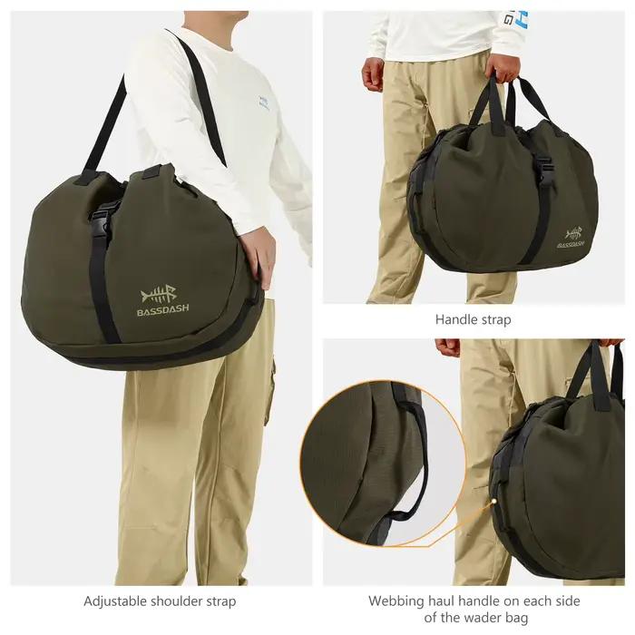 Sac de waders pliable avec tapis de changement et rangement pour bottes de pêche robuste et étanche occasions spéciales
