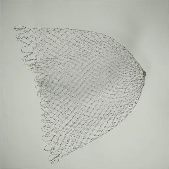 Filet pliant nylon maille losange 25-50cm profondeur - Épuisette de pêche compacte pour toutes situations
