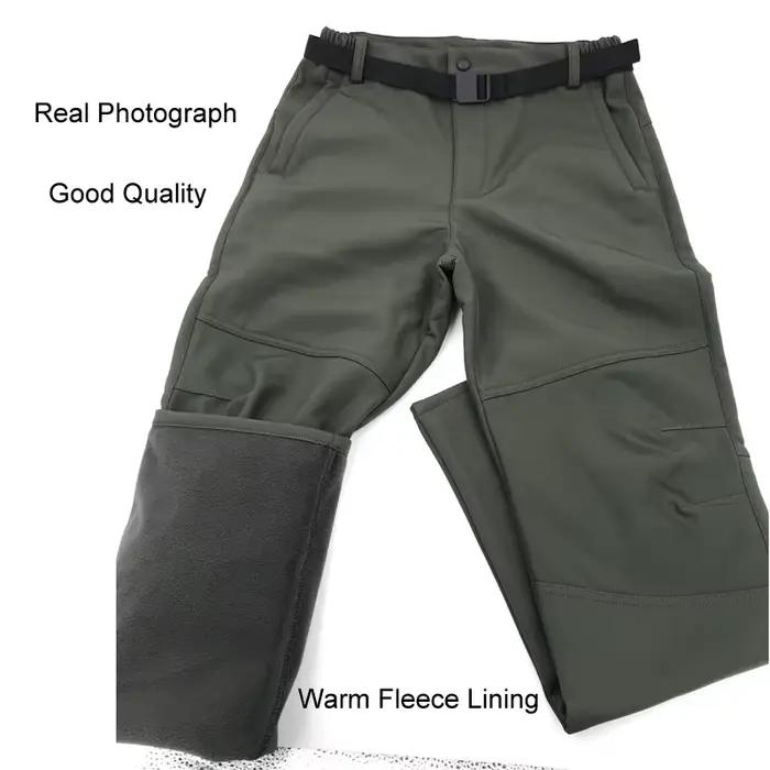 Pantalon cargo militaire tactique hiver imperméable pêche randonnée chaud combat hommes