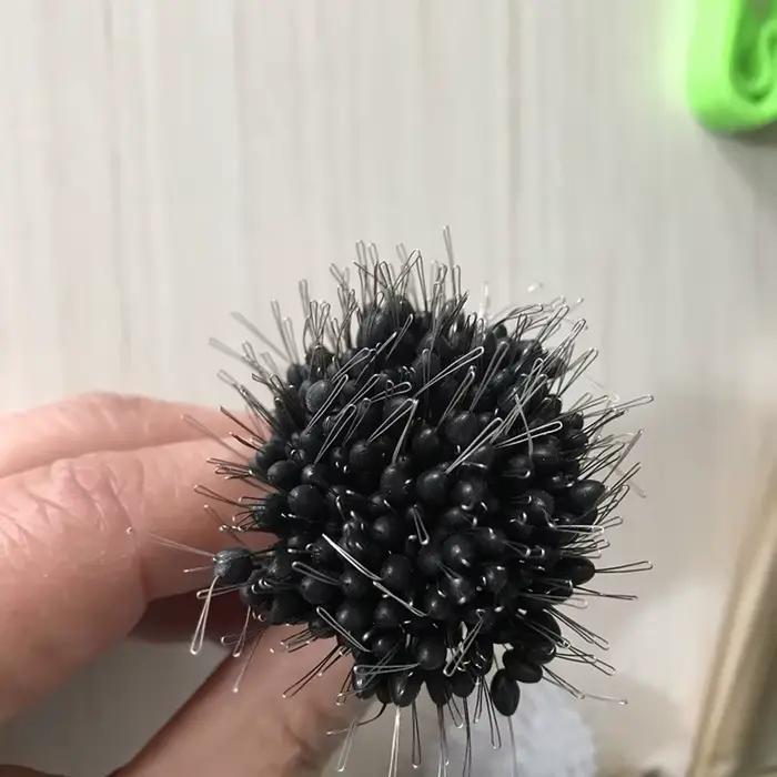 300 pièces de bouchons de ligne en silicone noir pour flotteur de pêche, résistants et connecteurs espace haricot