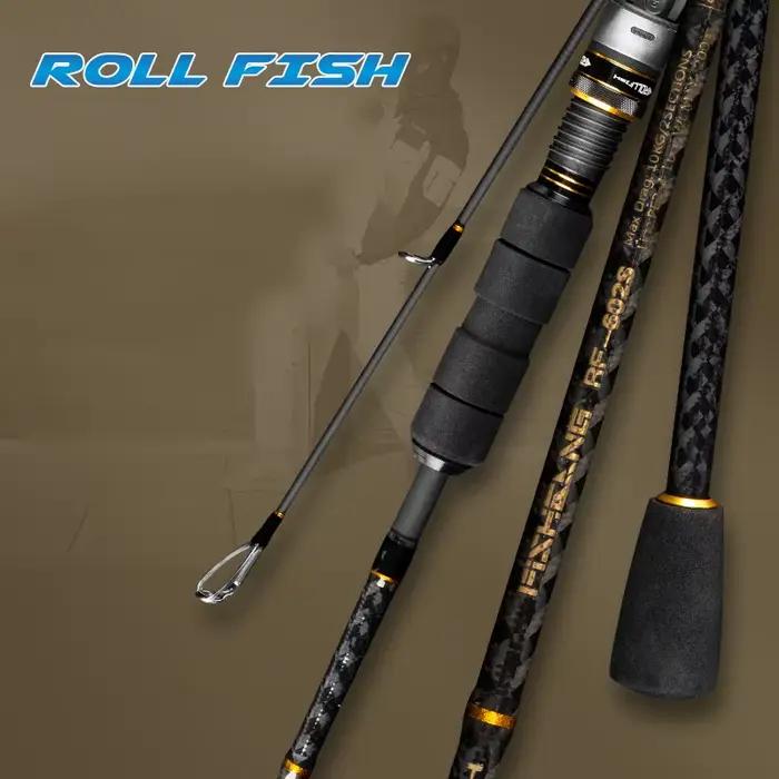Canne jigging light ROLLFISH carbone bateau 2 sections 127-141g 1.68-1.98m pêche leurres mer