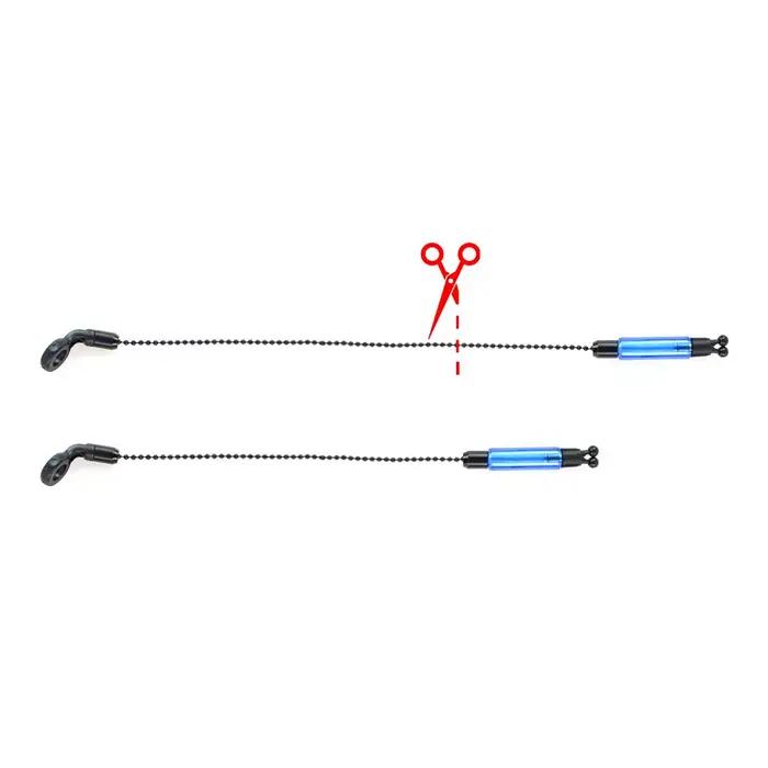 Hangers bobbins swingers Hirisi avec chaîne acier - Indicateurs 4 couleurs pour alarmes carpe