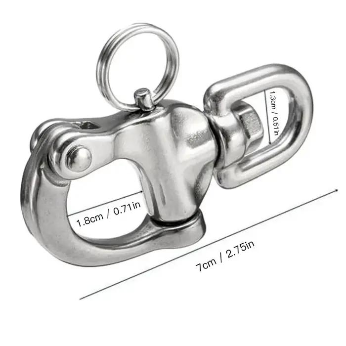 Mousquetons rotatifs en acier inoxydable 316 pour bateau, pêche et équipement marin - Accessoires de gréement