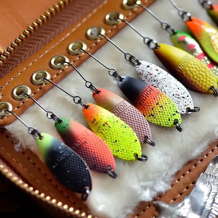 Leurre cuillère Pesca 3g 30mm pour truite perche saumon - Appât métallique coloré pêche en rivière