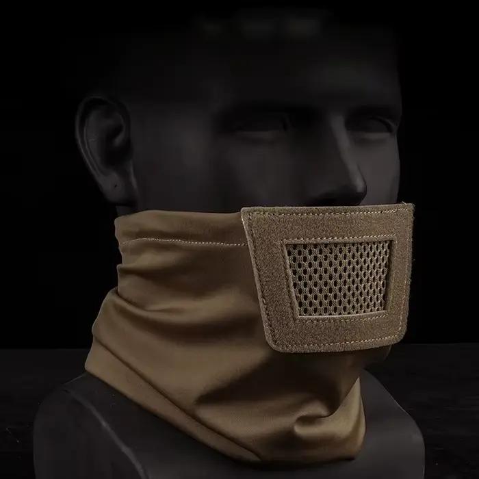 Masque rembourré maille respirant demi-face - Camping pêche jeux outdoor - Airsoft tir