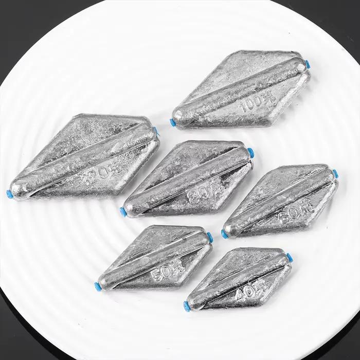Plombs de pêche plats Tongxin 40-120g choix multiple - Poids pour pêche en eau douce et matériel de pêche