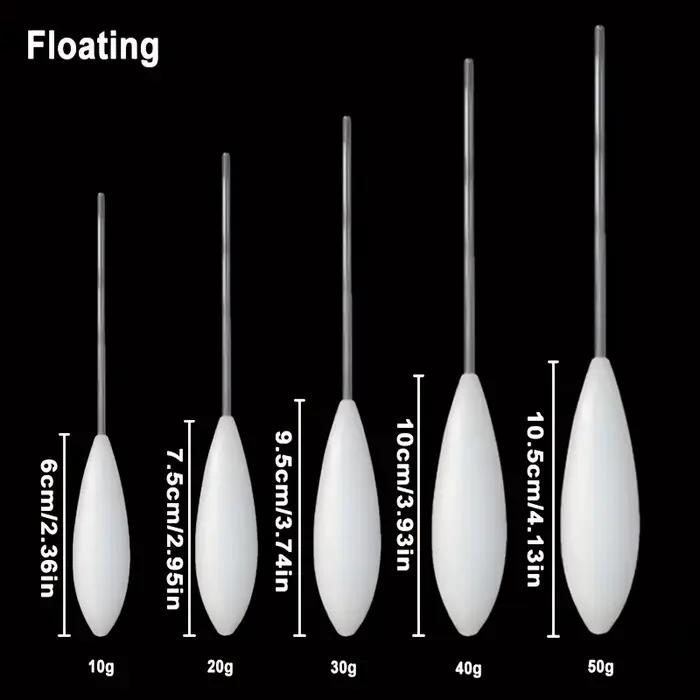 Flotteur bombardier acrylique pour la pêche de la carpe et du black bass, flotteur coulissant et