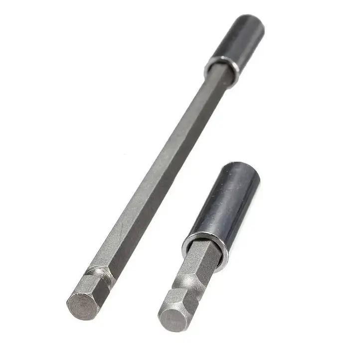 Porte-embout magnétique 1/4'' hex pour visseuse - Extension 60/75/100/150mm - Pêche et bricolage