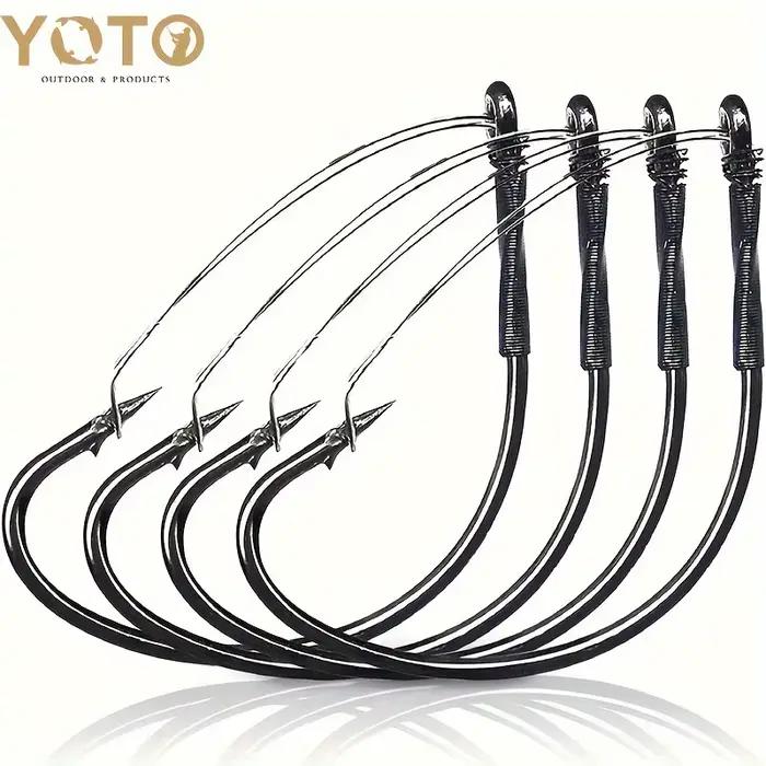 20 hameçons weedless YOTO pour montage wacky worm - Hameçons larges sans accrocs pour leurres souples