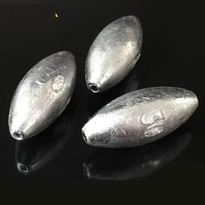 10 plombs de pêche olive 1g à 8g pour ligne de pêche - Poids plombés pour appâts
