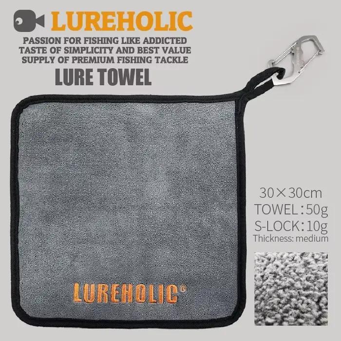 Serviette de pêche LUREHOLIC épaisse et absorbante - Essuie-mains antiadhésif pour activités outdoor
