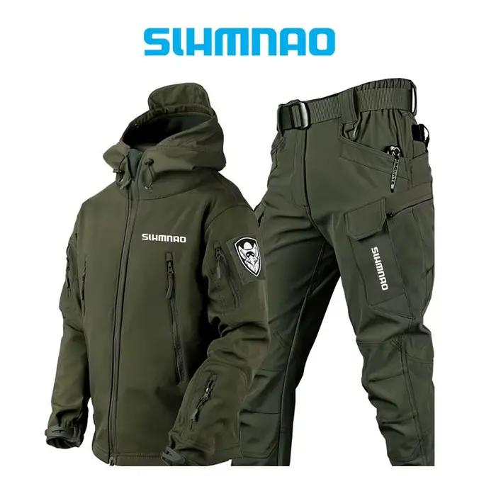 Ensemble veste de pêche hiver 2025 imperméable - Vêtement technique pêche homme - Tenue pêche tactique