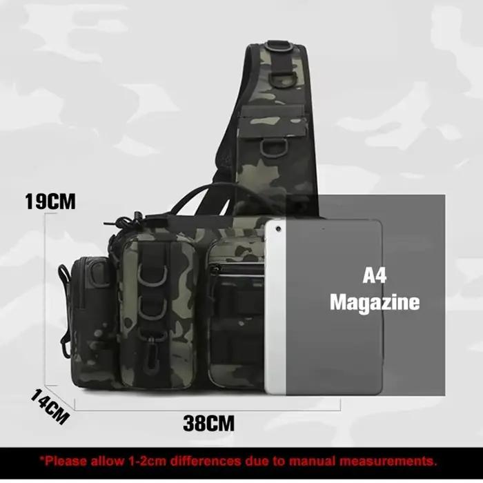 Sac de pêche à dos avec porte-canne et boîte à leurres, bagagerie technique pour homme et