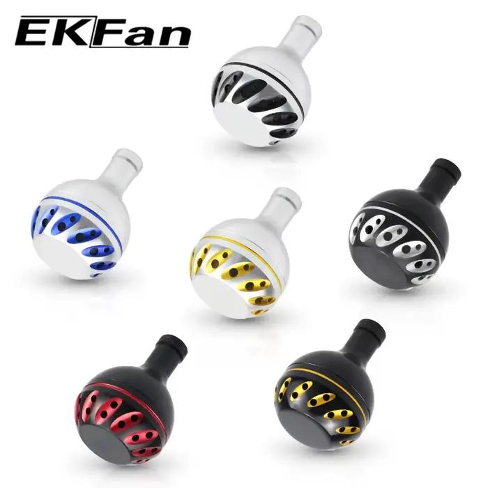 Poignée de pêche EKfan en alliage métal 30-38mm pour moulinet baitcast et spinning Daiwa Shimano 4mm