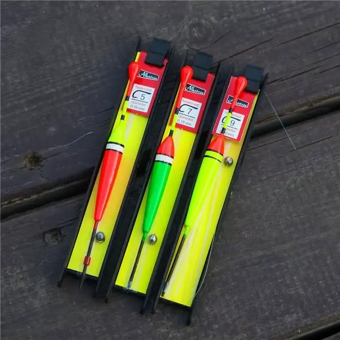 Kit de flotteurs pêche débutant 3 pièces pour eaux peu profondes avec bouchons droits et montage