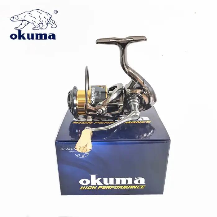 Moulinet tout métal Okuma anti eau de mer - 12+1BB drague 15KG max pour pêche intensive
