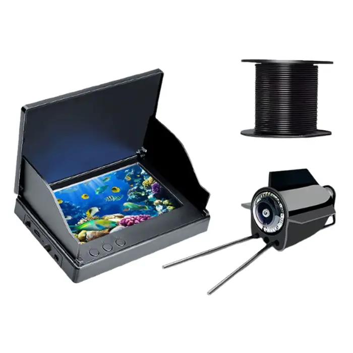 Caméra pêche sous-marine HD 4.3/5 pouces étanche avec vue large 220° pour lac et glace