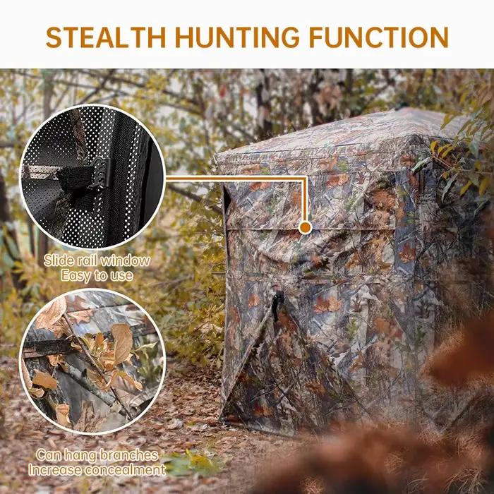 Affût de chasse pop-up 270° 2-3 personnes - Sac transport inclus pour chasse cerf et dinde