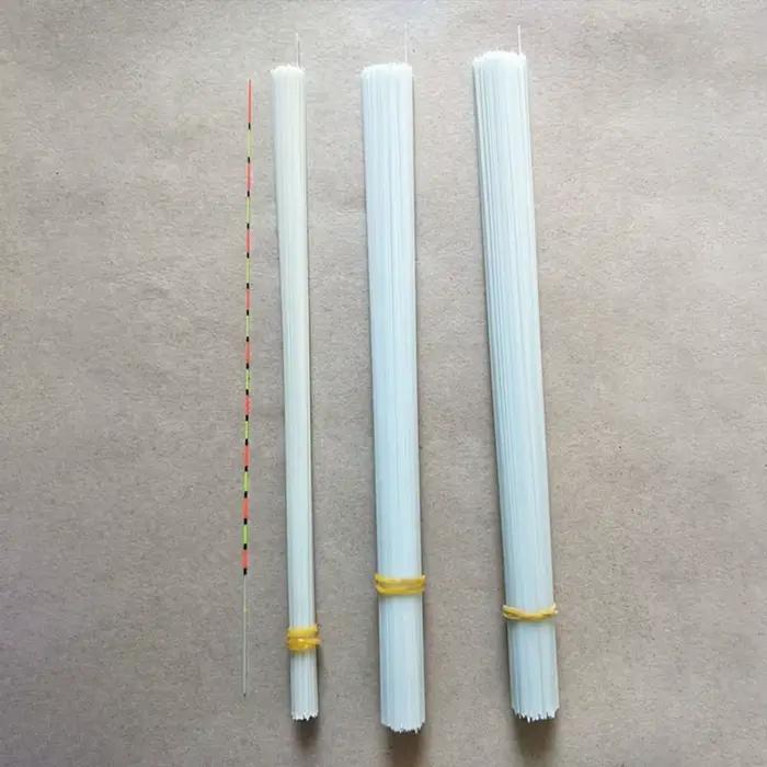 10 bâtons en fibre de verre coniques 28cm pour fabrication de flotteurs de pêche au calmar