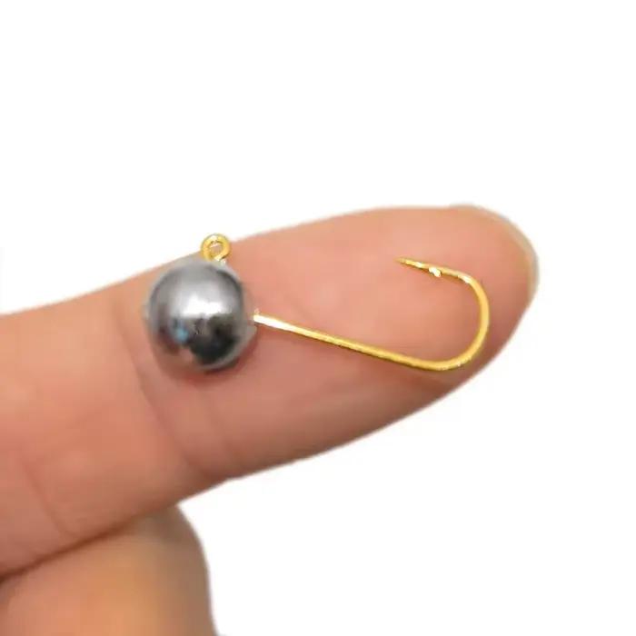 Hameçon Jig Tête Exposée pour Truite et Bar, Leurres Souples Vers, 10 Pièces Kit Pêche