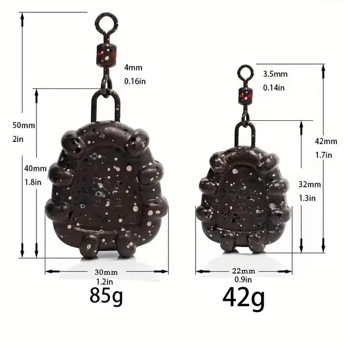 Plombs de pêche carpe YOTO 42g à 85g en plomb pur pour pêche au feeder et pêche de fond
