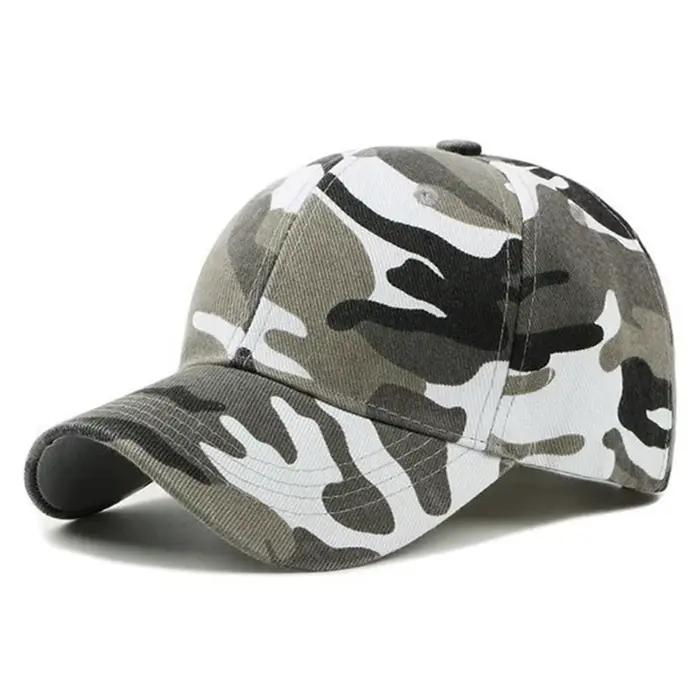 Casquette baseball camouflage coton été pêche unisexe anti-UV snapback ajustable sport