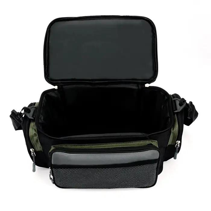 Grand sac pêche multifonction JSFUN Oxford : rangement moulinets et outils grande capacité