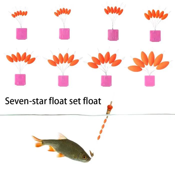 Flotteur de pêche professionnel olive 7 pièces durable pour carassin et carpe ligne groupe